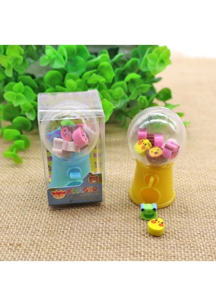 Rastgele Renk-Hayvan Stili Çocuklar Silgi Sevimli Meyve Hayvan Şekilli Şeker Makinesi Mini Kauçuk Kawaii Öğrencileri Kırtasiye Okul Düzeltme Malzemeleri (Yurt Dışından)