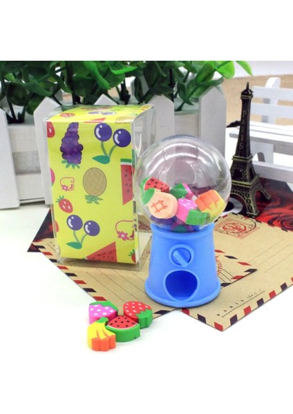 Rastgele Renk-Hayvan Stili Çocuklar Silgi Sevimli Meyve Hayvan Şekilli Şeker Makinesi Mini Kauçuk Kawaii Öğrencileri Kırtasiye Okul Düzeltme Malzemeleri (Yurt Dışından)