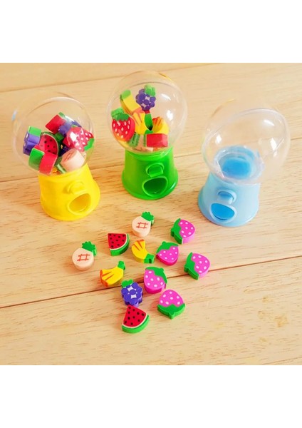 Rastgele Renk-Hayvan Stili Çocuklar Silgi Sevimli Meyve Hayvan Şekilli Şeker Makinesi Mini Kauçuk Kawaii Öğrencileri Kırtasiye Okul Düzeltme Malzemeleri (Yurt Dışından)