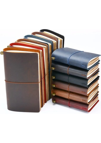 Kahverengi Tarzı Taşınabilir 17.5X11CM Moterm Sıcak Satış 100% Hakiki Deri Defter El Yapımı Vintage Dana Günlüğü Dergisi Sketchbook Planlayıcısı Tn Seyahat Defter Kapağı (Yurt Dışından)