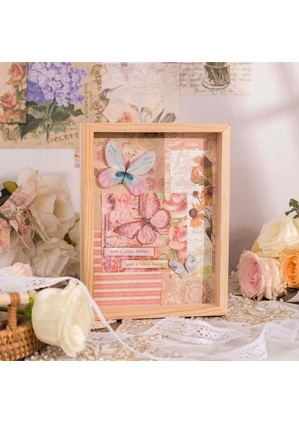 H Tarzı Dimeetspack Retro Çiçek Malzeme Kağıt Dekoratif Scrapbooking Vintage Dıy Önemsiz Dergi Planlayıcısı Zanaat Arka Plan Kağıtları (Yurt Dışından) indirimleri