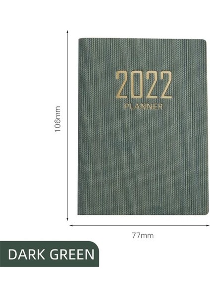 Koyu Yeşil Stil A7 2021 Bir Planlayıcı Ingilizce Versiyonu Gündem Defter Dergisi Not Defterleri Öğrencileri Için Günlüğü Gündem Planlayıcısı Okul Ofis Malzemeleri (Yurt Dışından)