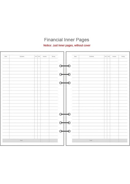 Finansal Tarz A7 Pvc A5 A6 A7 Spiral Defter Kapağı Gevşek Günlüğü Bobin Halkalı Binder Dolgu Kağıt Ayrı Planlayıcı Çanta Almak Kart Depolama (Yurt Dışından)