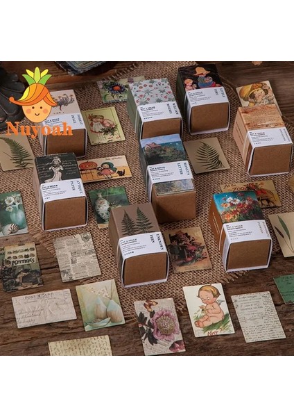 D Stili Vintage Kağıt Mini Kitap Kraft Kartları Decoratio Için Scrapbooking Kırtasiye Lomo Kartları Dıy Kağıt Dergisi Etiket Etiket (Yurt Dışından) fiyatları