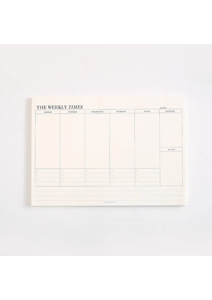 Haftalık Stil Günlük Haftalık Planlayıcı Defter Caderno Gündem Libretas Not Defteri Kraft Kağıt Defterler Ajandalar Filofax A5 Spiral (Yurt Dışından)