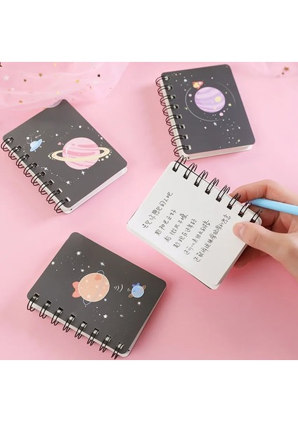 No.2 Tarzı A7 A7 Dream Planet Sevimli Mini Taşınabilir Bobin Not Defteri Günlüğü Kitap Alıştırma Kitabı Escolar Papelaria Okul Ofis Tedarik (Yurt Dışından) fırsatları