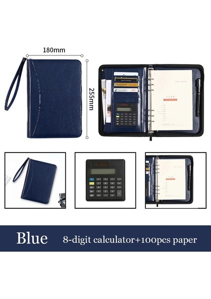 A5 Mavi Kalem Stili Yok A5 Spiral Defter Yüzük Planlayıcısı Organizatör Binder Klasör Seyahat Günlüğü Dergisi Iş Toka Not Defteri Kırtasiye Ofis Malzemeleri (Yurt Dışından)