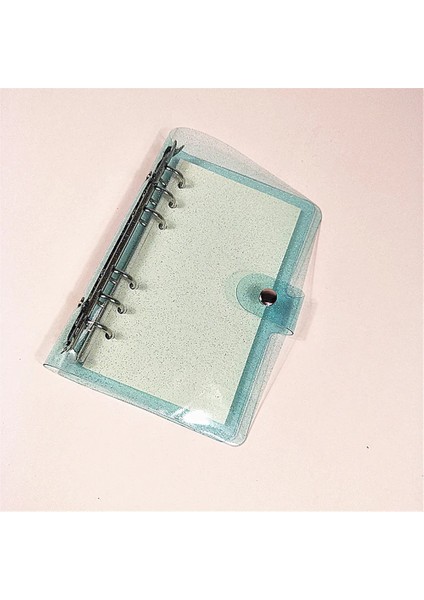 Pembe Yıldız Stili A6 A6 Glitter Defter 6 Yüzük Bağlayıcı Gevşek Yaprak Şeffaf Dosya Klasörü Planlayıcısı Kawaii Kırtasiye Dergisi Defter Ofis Malzemeleri (Yurt Dışından) indirimleri