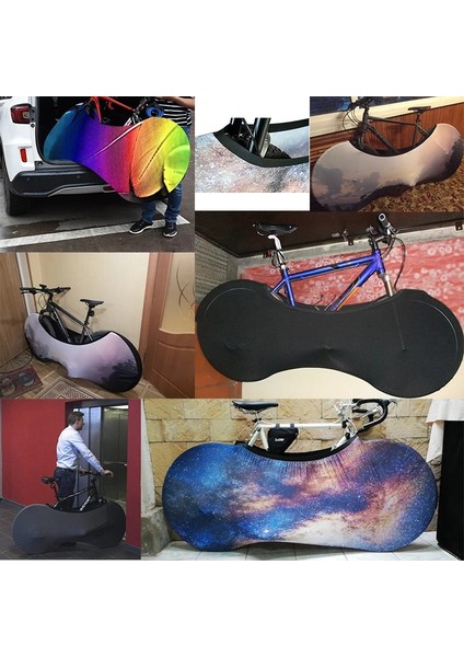 No.7 Tarzı Hssee Güzel Manzara Serisi Bisiklet Elastik Kapak 26 "-28" Mtb Yol Bisikleti Kapalı Tozluk Kurulumu Kolaydır (Yurt Dışından) indirimleri