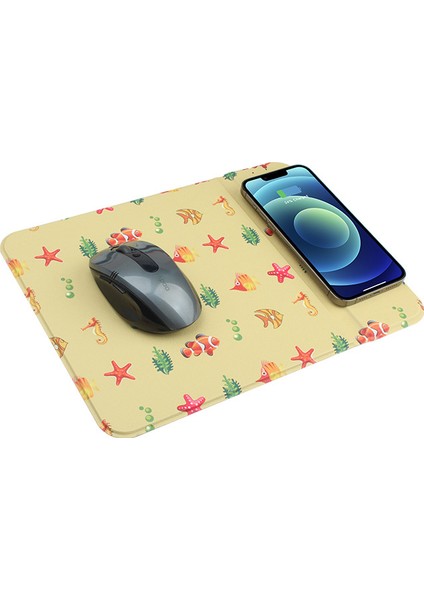 Mouse Pad Cep Telefonu Tutucu Kablosuz Şarj Mouse Pad (Yurt Dışından)