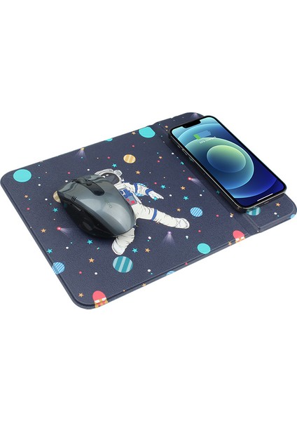 Mouse Pad Cep Telefonu Tutucu Kablosuz Şarj Mouse Pad (Yurt Dışından)