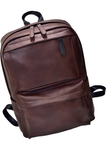Erkek Sırt Çantası Deri Büyük Kapasiteli Seyahat Sırt Çantası Ortaokul Lise Üniversite Öğrencisi Okul Çantası Moda Erkek Çantası Bilgisayar Çantası (Yurt Dışından)