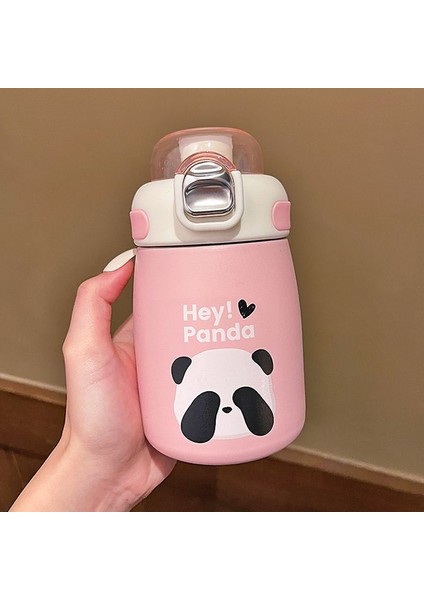 Panda Termos Bardak Taşınabilir Çift Içme Ağız Bardağı (Yurt Dışından)