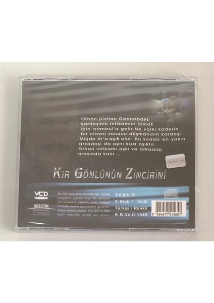 Kır Gönlümün Zincirini Orhan Gencebay Müde Ar VCD (Jelatininde Sıfır Orjinal Vcd)