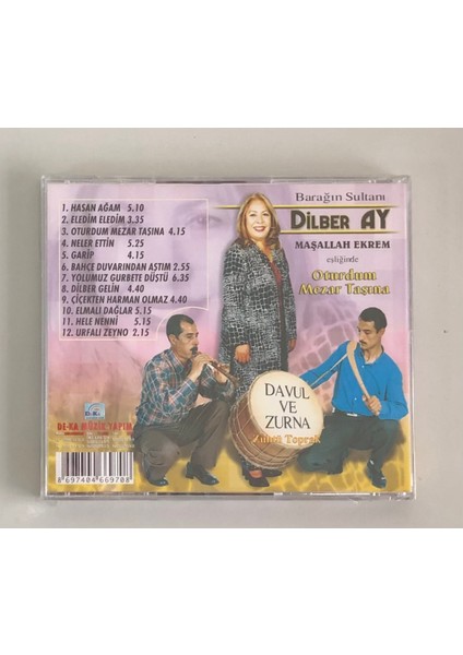 Dilber Ay Oturdum Mezar Taşına CD (Jelatininde Sıfır Dönem Baskı Orjinal Cd)