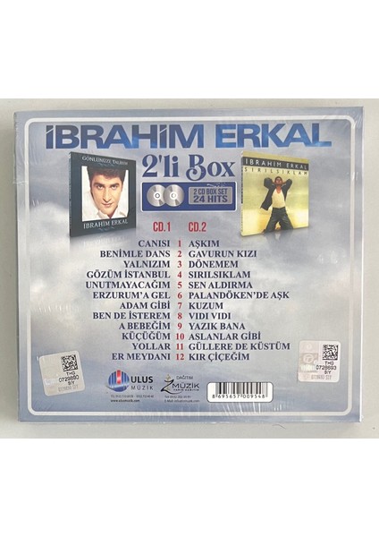 Ibrahim Erkal  Gönlünüze Talibim - Sırılsıklam 2 CD Box Set  (Jelatininde Sıfır Orjinal Cd)