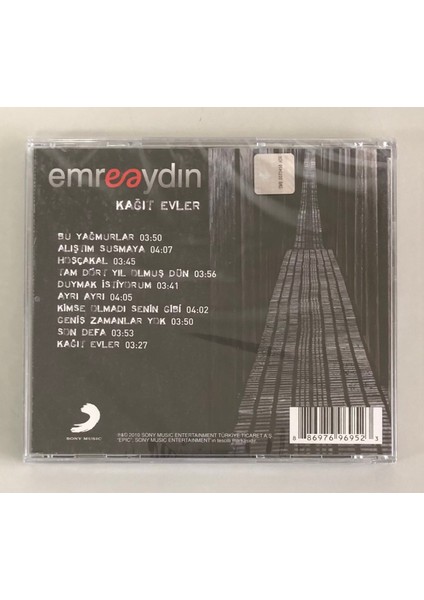 Emre Aydın Kağıt Evler CD (Jelatininde Sıfır Orjinal Cd)