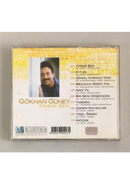 Gökhan Güney Yinemi Sen CD (Dönem Baskı Orjinal Cd)