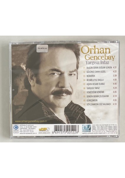 Orhan Gencebay Yargısız Infaz CD (Jelatininde Sıfır Cd)