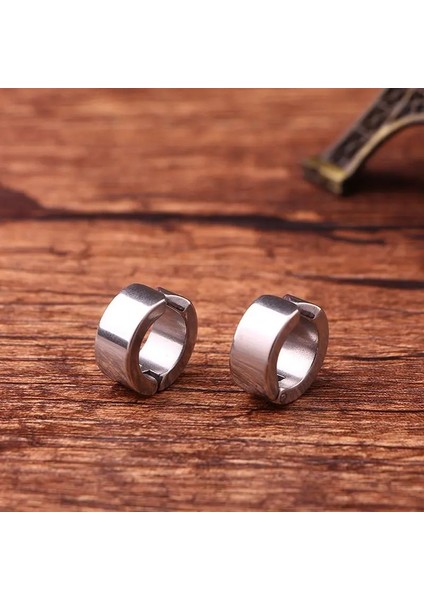 Siyah 1 Pairs Geometrik Punk Rock Siyah Titanyum Ayar Steeling Kulak Manşet Yüzükler Küpe Üzerinde Klip Minimalist Moda Takı 2018 (Yurt Dışından) fırsatları