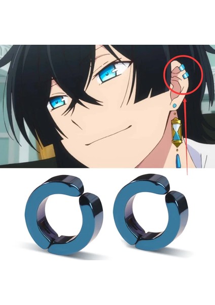Siyah Vaka Çalışması Vanitas Damızlık Küpe Anime Vanita Aynı Mavi Kulak Kemik Klip Erkekler Için Paslanmaz Çelik Takı Cosplay Özel (Yurt Dışından) fiyatları