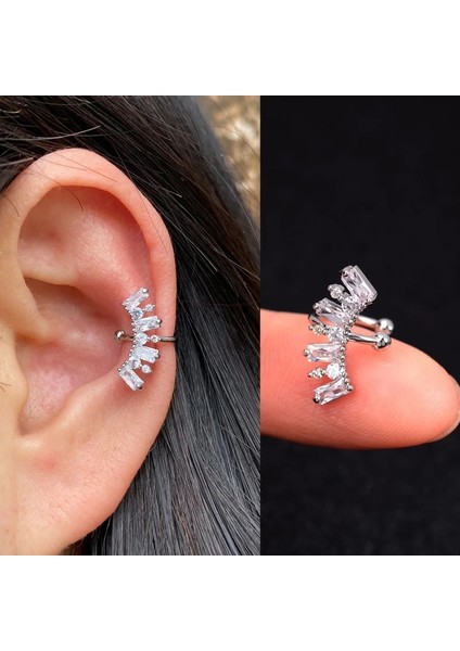 1b 1 Adet Helix Kıkırdak Kabuklu Sahte Piercing Olmadan Kulak Manşetleri Earuff Wrap Kaya Küpe Manşet Hiçbir Piercing Kadın Klip Ayarlanabilir (Yurt Dışından) fırsatları