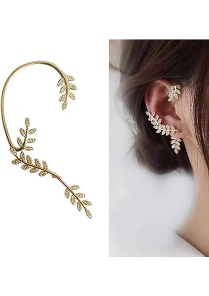 ES522R Sınleery Gümüş Renk Püskül Kelebek Kulak Klipleri Kadınlar Için Kulak Manşet Klip Küpe Piercing Olmadan Köpüklü Zirkon Zd1 Ssk (Yurt Dışından)