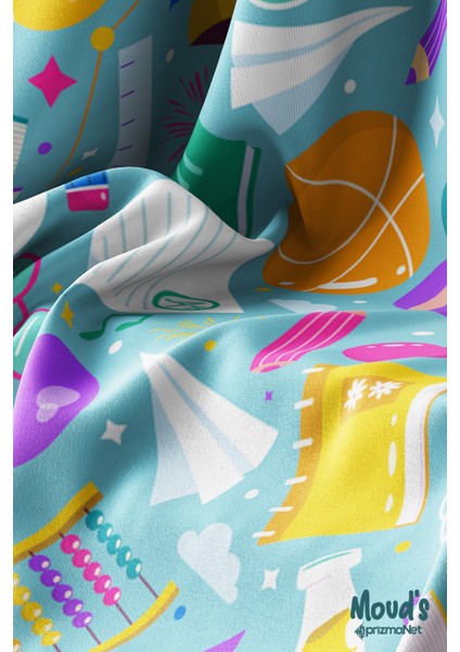 Matematik Kimya Müzik Desenli Süet Dertsiz Masa Örtüsü modelleri