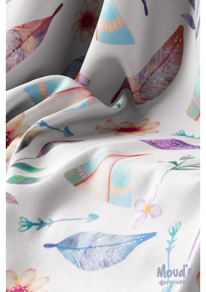 Lila Bohem Desenli Süet Dertsiz Masa Örtüsü modelleri