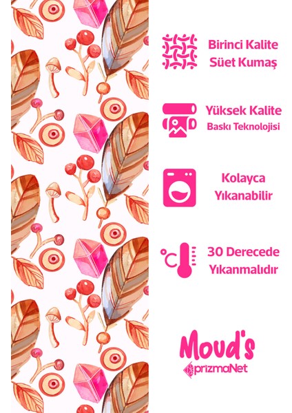 Elmas Bohem Desenli Süet Dertsiz Masa Örtüsü fiyatları