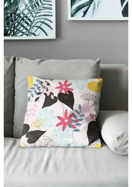 Çift Tarafı Baskılı Color Seosan Desenli 4'lü Kombin Süet Kırlent Kılıfı indirimleri