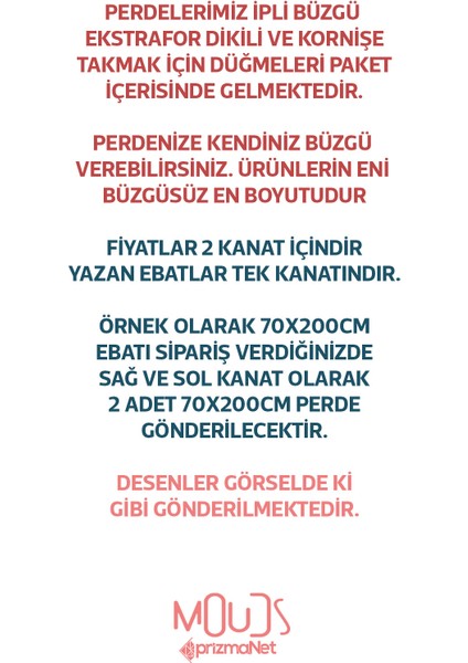 Matematik Desenli Fon Perde Genç Odası Oturma Odası Süet Baskılı Ekstrafor Büzgü 2 Kanat PRD-2026