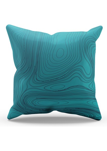 Çift Tarafı Baskılı Dalga Stili Desenli 4'lü Kombin Süet Kırlent Kılıfı fiyatları