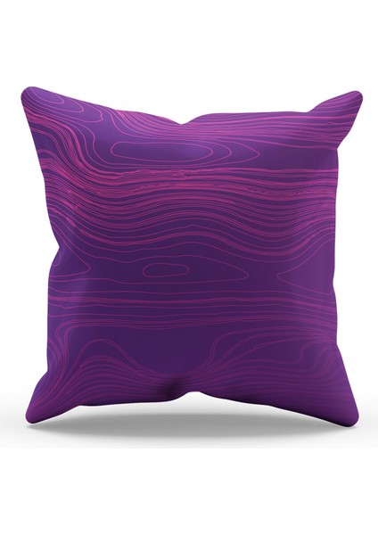 Çift Tarafı Baskılı Dalga Stili Desenli 4'lü Kombin Süet Kırlent Kılıfı fırsatları