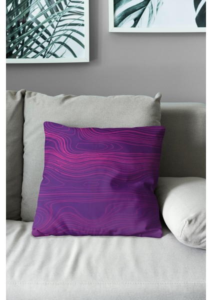 Çift Tarafı Baskılı Dalga Stili Desenli 4'lü Kombin Süet Kırlent Kılıfı indirimleri