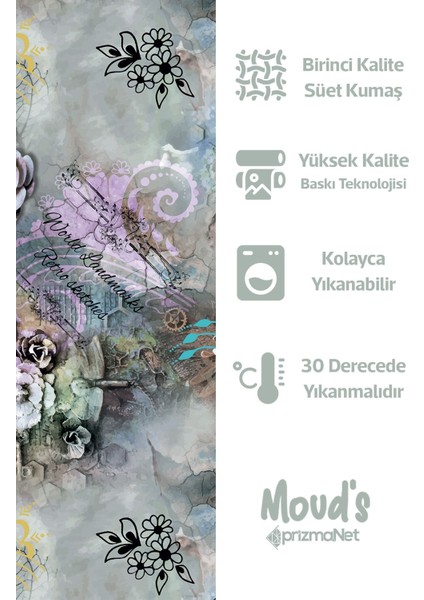 Classic Pattern 2 Desenli Süet Dertsiz Masa Örtüsü fiyatları