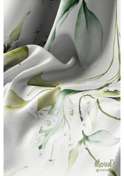 Yeşil Çiçek Demeti Desenli Süet Dertsiz Masa Örtüsü modelleri