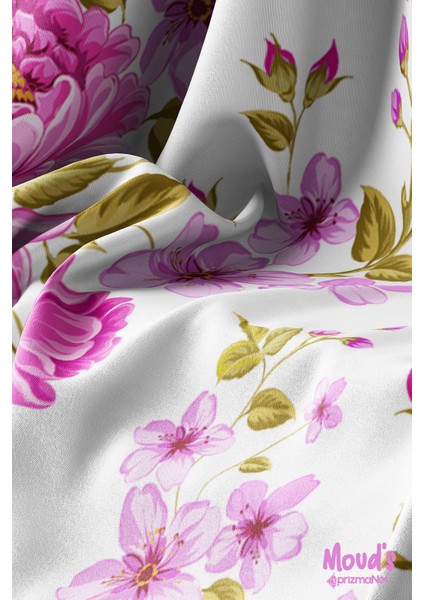 Pembe Lila Çiçek Desenli Süet Dertsiz Masa Örtüsü modelleri