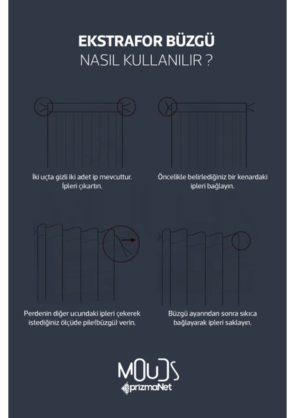 Mavi Çiçek Desenli Süet Oturma Odası Salon Fon Perde Baskılı Ekstrafor Büzgü 2 Kanat PRD-1055