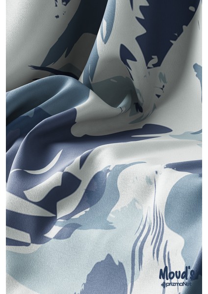 Mavi Kamuflaj Desenli Süet Dertsiz Masa Örtüsü modelleri