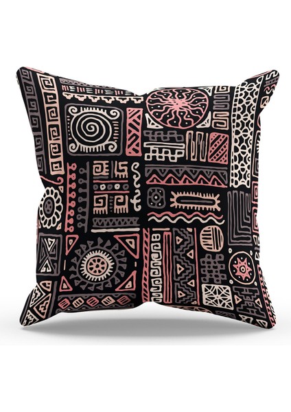 Çift Tarafı Baskılı Hitit Figür Desenli 4'lü Kombin Süet Kırlent Kılıfı fırsatları