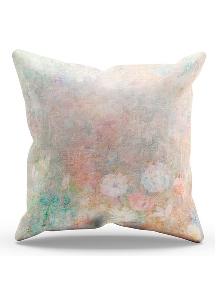 Çift Tarafı Baskılı Canvas Flower Desenli 4'lü Kombin Süet Kırlent Kılıfı fırsatları