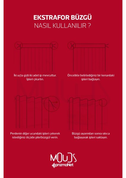 Kırmızı Pembe Kalpler Desenli Süet Oturma Odası Salon Fon Perde Ekstrafor Büzgü 2 Kanat PRD-1044