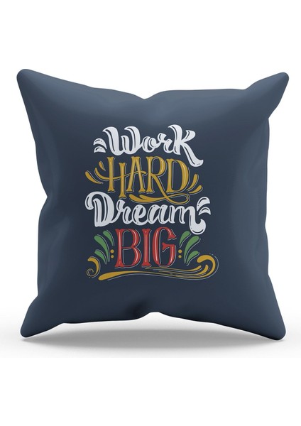 Çift Tarafı Baskılı Motivation Type Desenli 4'lü Kombin Süet Kırlent Kılıfı fiyatları