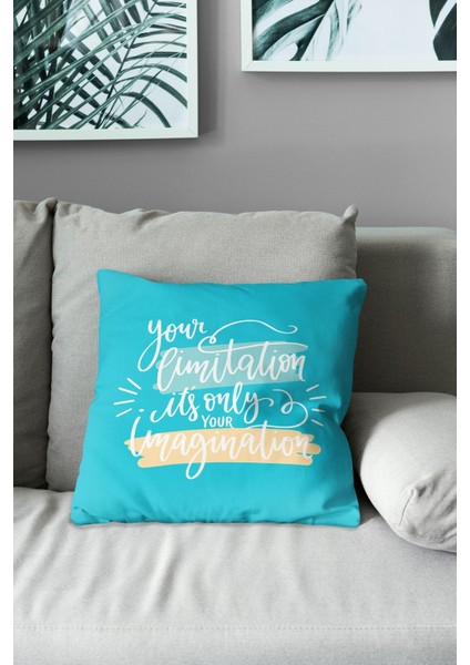 Çift Tarafı Baskılı Motivation Type Desenli 4'lü Kombin Süet Kırlent Kılıfı indirimleri