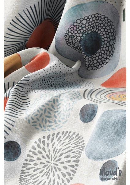 Japanese Round Çiçek Desenli Süet Dertsiz Masa Örtüsü modelleri