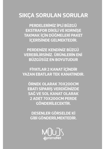 Beyaz Kalpler Desenli Süet Oturma Odası Salon Fon Perde Baskılı Ekstrafor Büzgü 2 Kanat PRD-1043