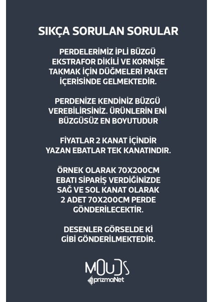 Mavi Çiçek Desenli Süet Oturma Odası Salon Fon Perde Baskılı Ekstrafor Büzgü 2 Kanat PRD-1055