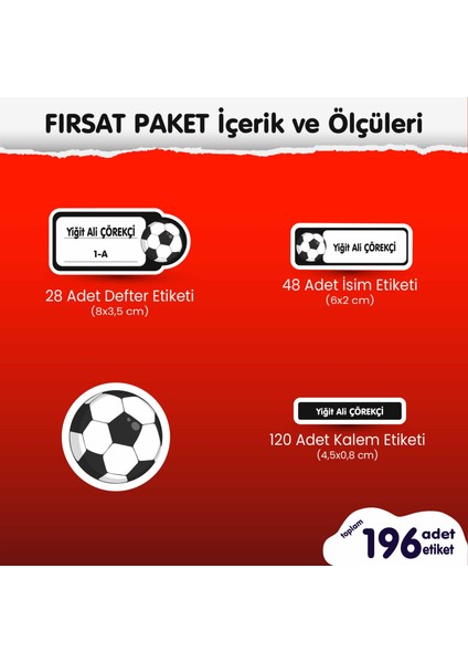 Taraftar Bjk Fırsat Paket Okul Etiketi