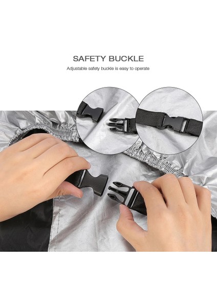 Beyaz Stil S Beden Motosiklet Örtüsü Evrensel Açık Uv Bisiklet Koruyucu Scooter Tüm Sezon Su Geçirmez Bisiklet Yağmur Toz Geçirmez Bisiklet Örtüsü 190T (Yurt Dışından) modelleri